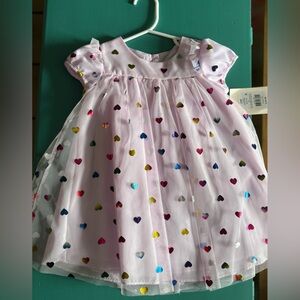 Adorable Heart Patterned Baby Dress